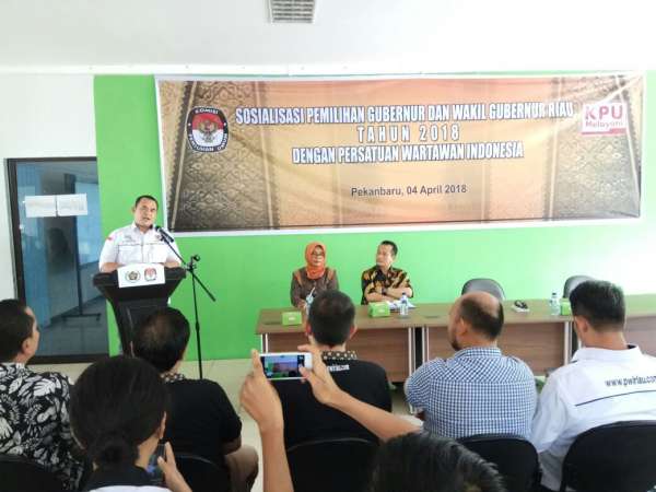 KPU Pekanbaru Libatkan Media Dalam Sosialisasi Pelaksanaan Pilgubri